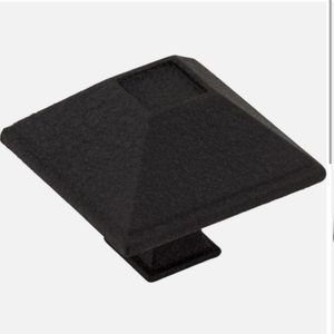 Jeffrey Alexander Black Tahoe Square Cabinet Knob 602BLK 1 1/2” NEW